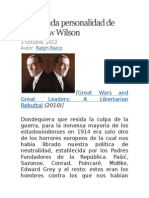 La Segunda Personalidad de Woodrow Wilson