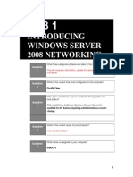 Introducing Windows Server 2008 Networking: Provide Computer Information, Update This Server, Customize This Server