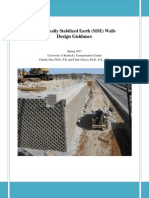 Mechanically Stabilized Earth (MSE) Walls Design Guidance