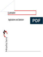 Lubrication - Application and Selection