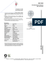 Omnidirectional Antenna 380-400 MHZ: Specifications