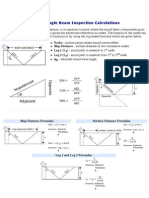 Angle Beam Trig Calculations