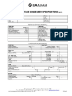 Steam Surface Condenser Specifications