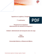 Unidad 2.administracion Del Transporte Aereo de Carga