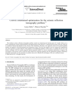 Convex Constrained Optimization For The Seismic Reflection Tomography Problem