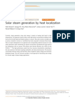 Solar Steam Generation by Heat Localization: Article