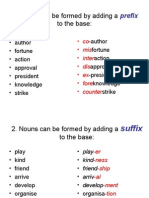 Nouns Can Be Formed by Adding A To The Base:: Prefix