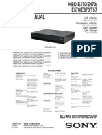 Diagrama de Blu-Ray Sony HBD-E370