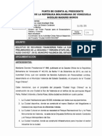 Punto de Cuenta para II y III de Etapa Ciudad Chávez