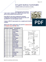 Melco Type F and FC Manual Valve Parts