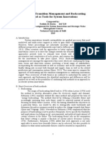 Comparing Transition Management and Backcasting As Tools For System Innovations