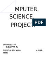 Computer Science Project Class 12