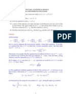 Physics 210A: Statistical Physics HW Assignment #4 Solutions