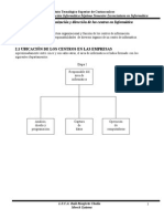 Unidad 2, Organización y Dirección de Los Centros de Informática