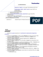 Technofac: Welding Inspector CSWIP 3.1 Non Destructive Examination (NDE), ASNT Level-II