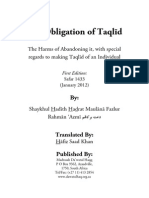 The Obligation of Taqlîd