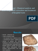 Indian Red Mud - Chemical Analysis and Mineralogy, REE Extraction and Treatment of Hospital Waste