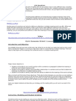 LSA Questions: Video ELA 6 Semester B Unit 1 Lesson 1