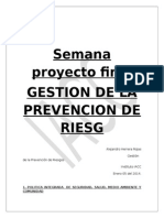 Proyecto Final Gestion de La Prevencion de Riesgos.