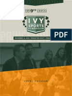 2014 Ivy Sports Symposium Program