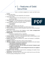 Chapter 1 - Notes - Fixed Income Analysis