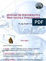 Inovare de Performanta Prin Textile Inteligente