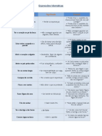 Expressões Idiomáticas