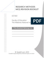 Research-Methods MCQ Booklet