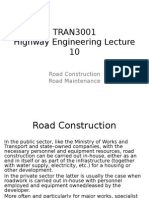 Highway Engineering TRAN 3001 Lecture 10