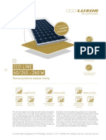 Eco Line 60/245 - 260 W: Monocrystalline Module Family