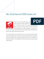 Airtel Secret USSD Codes List