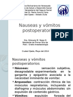 Nauseas y Vómitos Postoperatorios