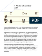 What Is A Secondary Dominant Chord