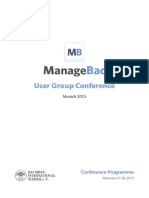 ManageBac User Group Conference Munich: Programme