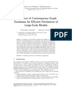 Evaluation of Contemporary Graph Databases For Efficient Persistence of Large-Scale Models