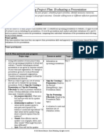 Group Learning Project Plan: Evaluating A Presentation: Harvard Managementor - Presentation Skills Tools