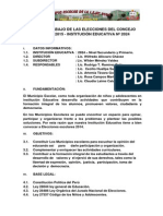 Plan de Trabajo de Las Elecciones Del Concejo Escolar 2015