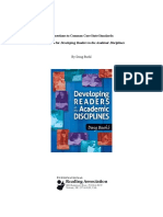 Developing Academic Readers Ccss Supplement