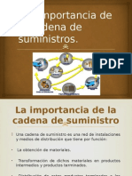 Importancia de La Cadena de Suministros