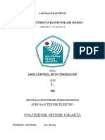 Laporan Gain Control With Transistor