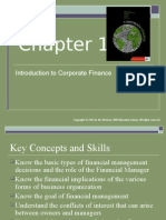 Topic 1 Introduction To Corporate Finance