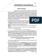 Chapter 2 Accounting For Materials: Review Summary