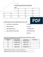 Animals: Structure and Function - Unit Test