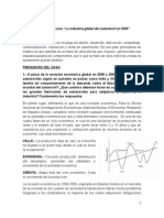 Tarea III: Análisis Del Caso "La Industria Global Del Automóvil en 2009"