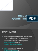 Bill of Quantities