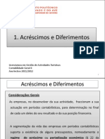 Acréscimos e Diferimentos