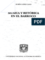 Música y Retórica en Le Barroco