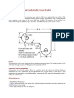 Static Analysis of A Corner Bracket