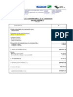 Formato para Valorizaciones de Obra - Carreteras