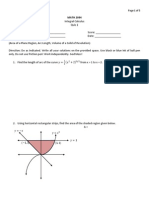 Integral Calculus Short Quiz